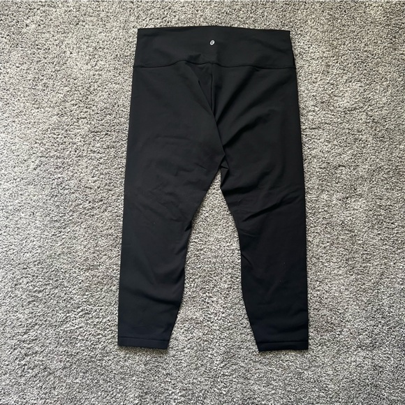 lululemon athletica Pants - LULULEMON HIGH WAIST BLACK LEGGINGS 25”